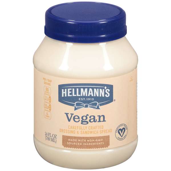 Hellmanns Hellmann's Carefully Crafted Vegan Mayonnaise 24 fl. oz., PK6 000000000067139